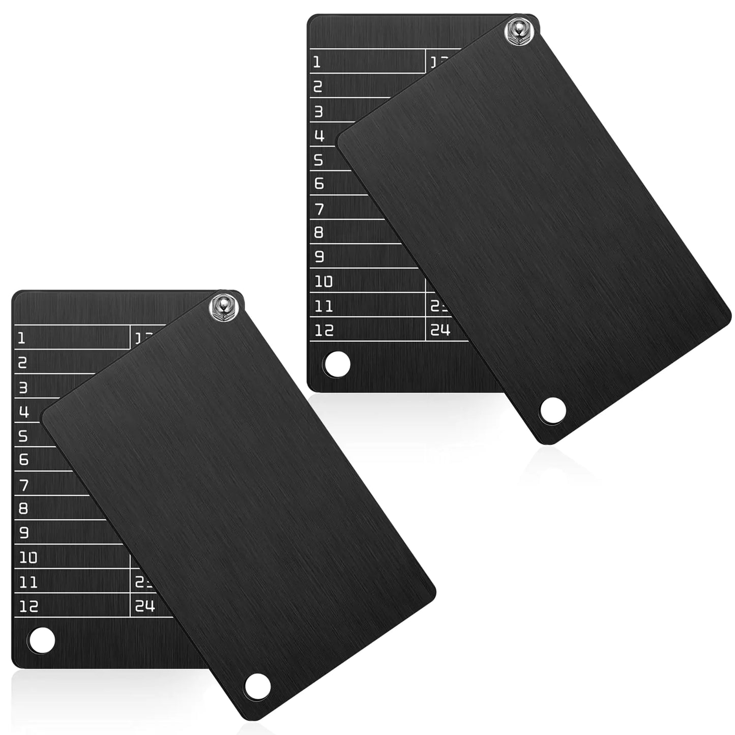 4 Plates Steel Wallet Crypto Cryptocurrency Seed Storage Crypto Wallet for Bitcoin Hardware Cold Wallet Backup Compatible with BIP39 Hardware (Black)
